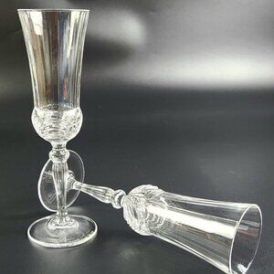 VINTAGE NWOT RCR Royal Crystal Aurea Flute Champagne Italy 2 -16 glasses  avail